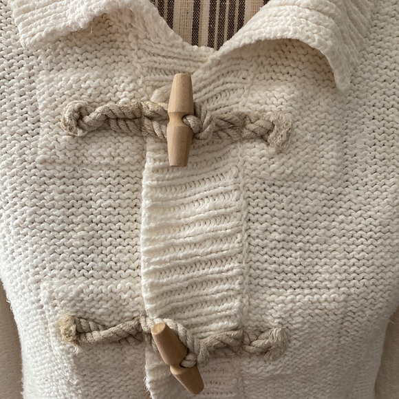 J. Crew knit rope toggle sweater jacket M - Picture 2 of 4